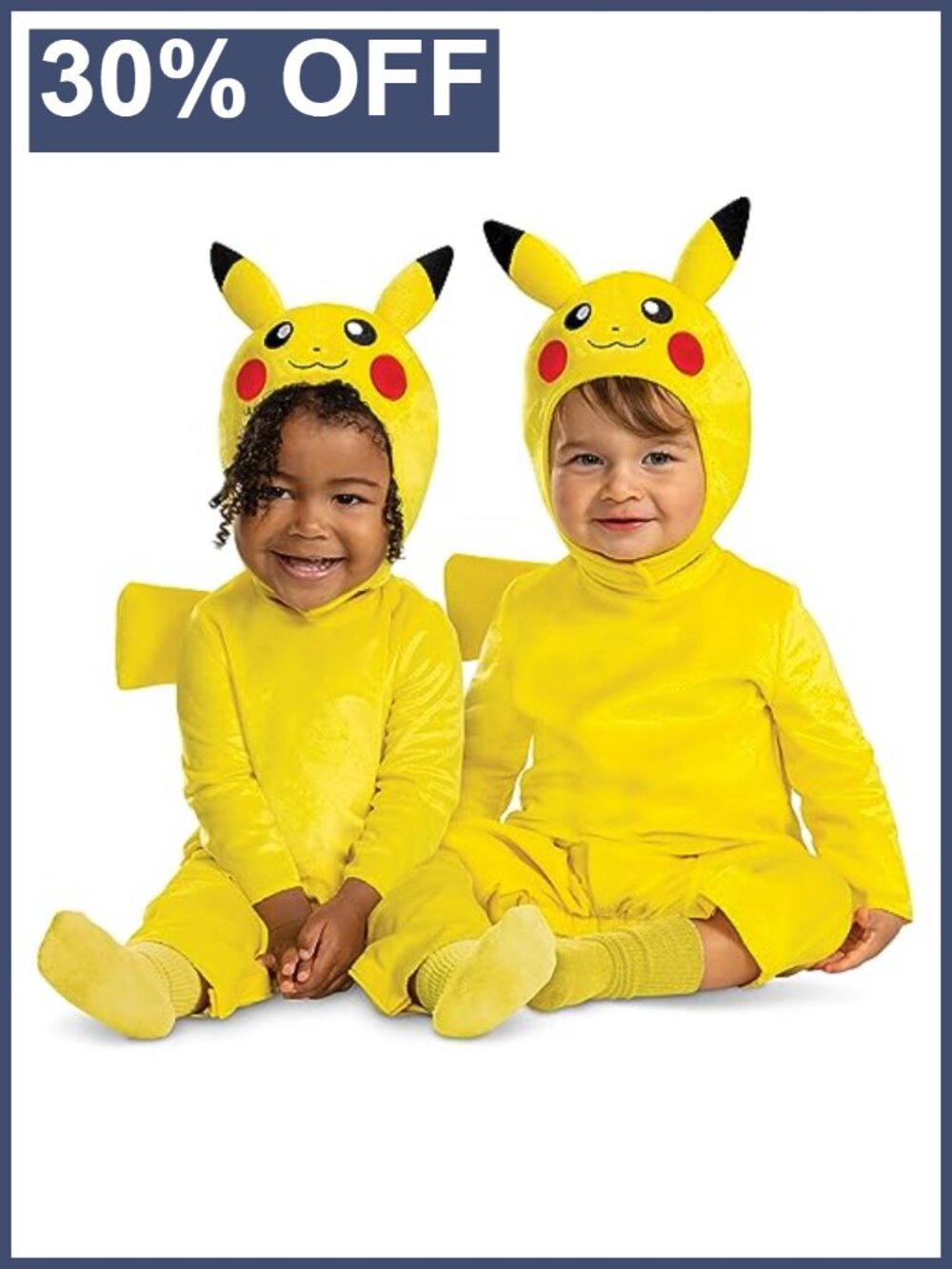 Pikachu Costume Romper with Headpiece, Official Pokemon Toddler
